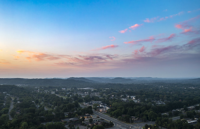 Sunrise over Bellevue, Davidson County, Tennessee