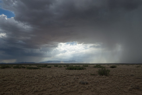 newmexico weather landscape sky clouds spaceportamerica distantrain desert monsoon