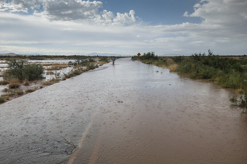 newmexico weather landscape sky clouds engle desert rain road flooding monsoon