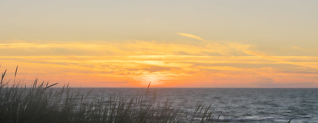 sunset at seashore