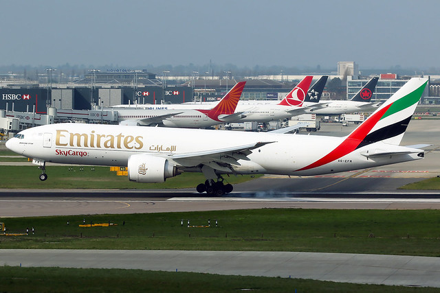 Emirates | Boeing 777-200LRF | A6-EFM | London Heathrow
