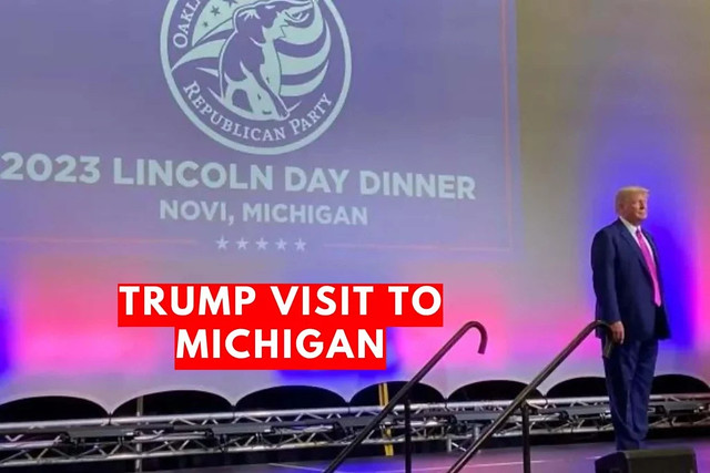 Donald Trump Makes First Campaign Visit to Michigan, Headlines Oakland County Republican Party Lincoln Day Dinner