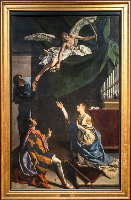 Milan - Italy - Pinacoteca di Brera - Orazio Gentileschi - 1606 - The Marytrs Cecilia, Valerian and Tiburtius - June 2023