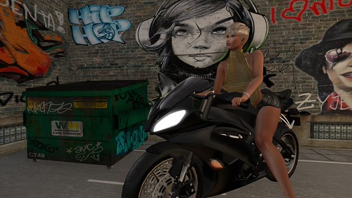 A few poses on a motorbike | by ludivyne1