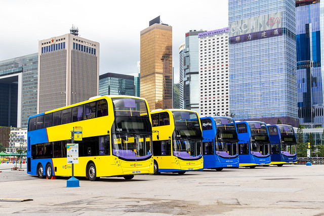 One Citybus Exhibition - 5 New livery concept ADL double deckers line up to showcase brand image for franchise merger