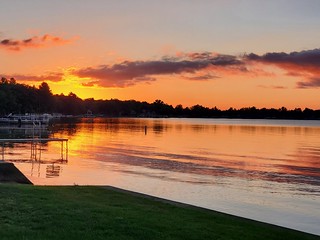 Sunset over Houghton Lake, Michigan
