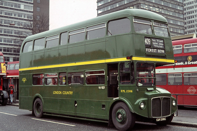 London Country Bus Services . RML2306 CUV306C . West Croydon Bus Station , South London , February-1972 .