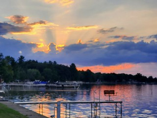 Sunset over Houghton Lake, Michigan