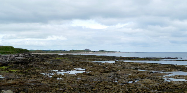 Bamburgh from Seahouses.