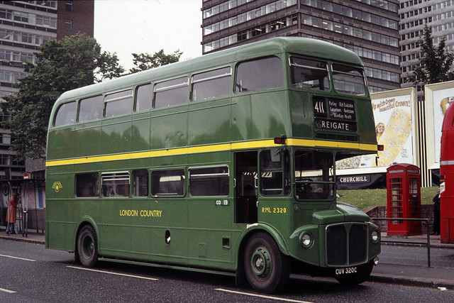 London Country Bus Services . RML2320 CUV320C . West Croydon Bus Station , South London . February-1972
