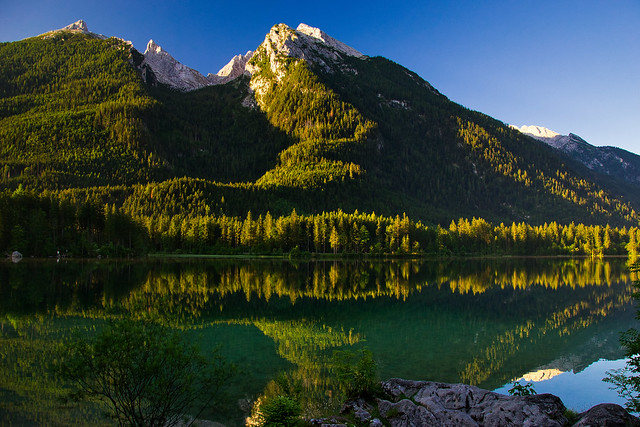 Early morning at the Hintersee lake, Berchtesgaden Alps, Bavaria - explored! Thanks!