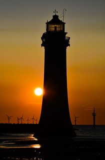 (Sunset)  Perch Rock Lighthouse, New Brighton (Wirral UK) 12th May 2023