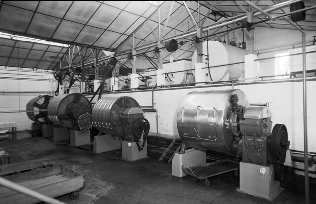Dairy machinery at Kingston Butter Factory, January 1952