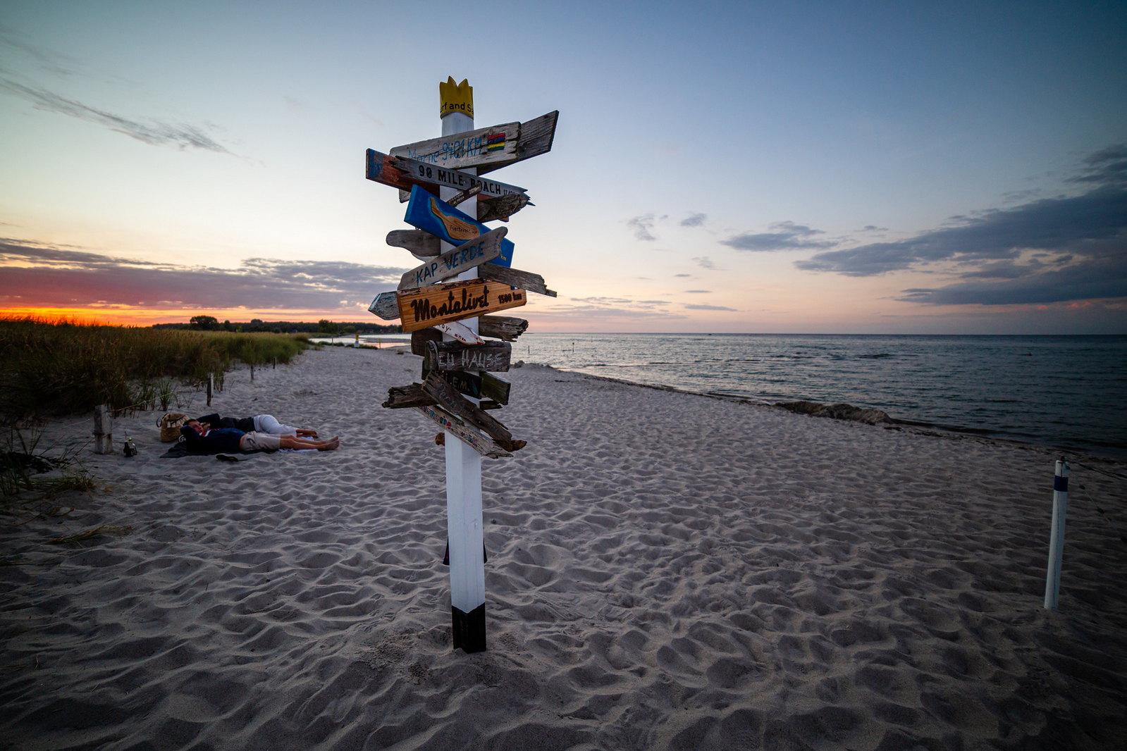 Signpost at the Beach