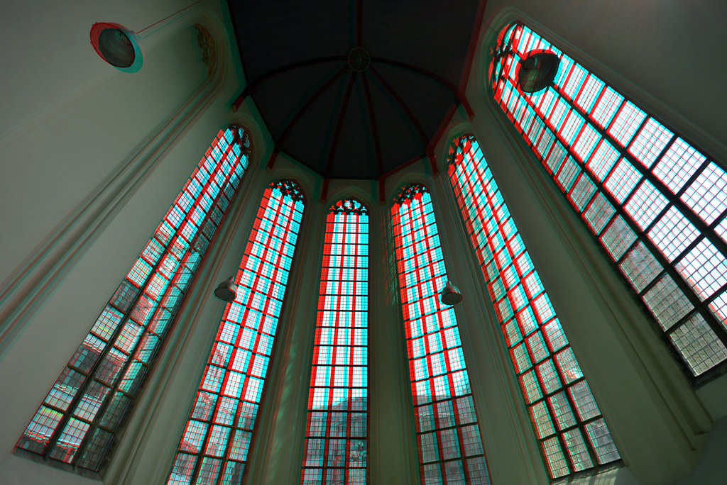 Kerkramen Kloosterkerk Den Haag 3D