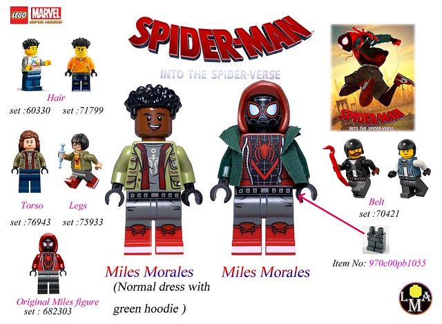 MOC Lego Spider-Man: Into the Spider-Verse  Miles Morales