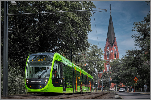 Sweden - Old Lund - The Tram