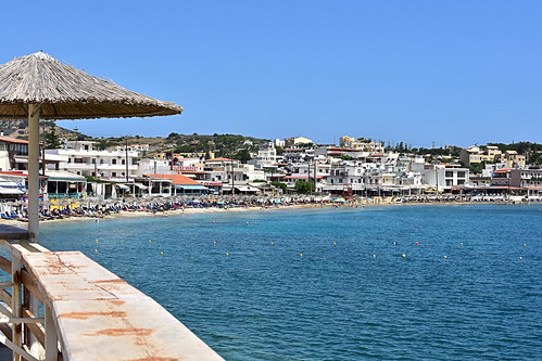 The beach at Agia Pelagia, Crete