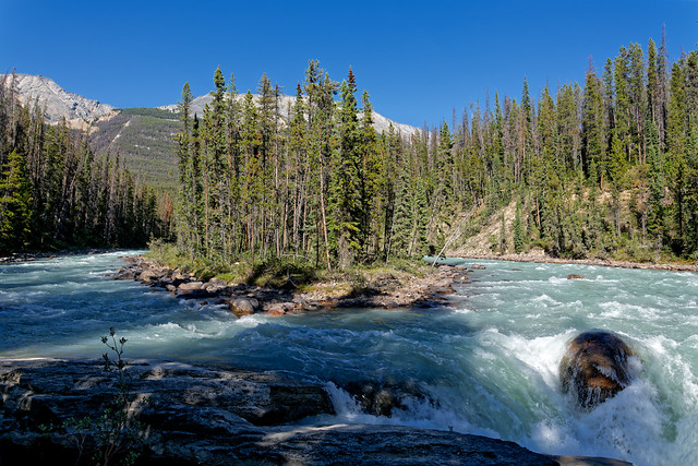 There is Peace To Be Found Even Amongst the Raging Waters (Jasper National Park)