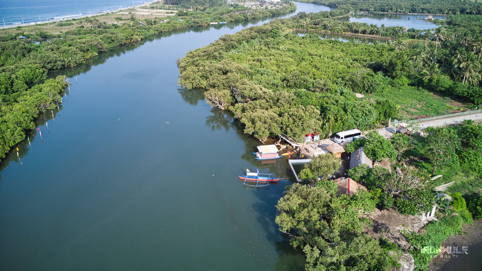 The receiving area for activities at the San Nicolas Mangrove Forest