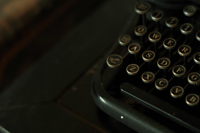 my Aunt's typewriter keyboard