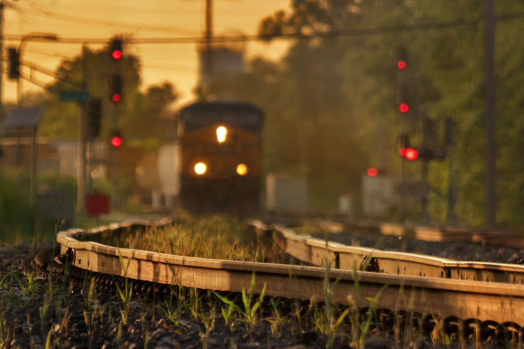 Lawn Job | A CSX mixed freight train approaches the curve at… | Flickr