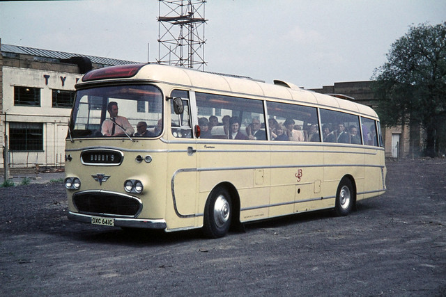 Boddy’s Motors . Bridlington , East Yorkshire . DXC641C . Wembley Stadium Coach Park , London . Saturday afternoon 08th-May-1971 .  .