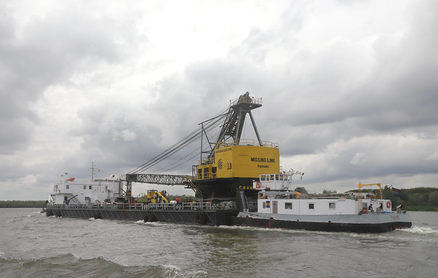 2642 Inland, Pushtow Thyra - Crane Barge Missing Link Zwijndrecht 01-07-2023