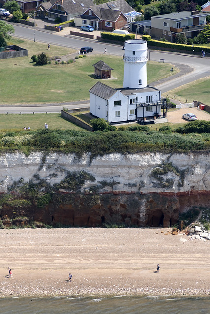 Hunstanton lighthouse aerial image - Norfolk UK
