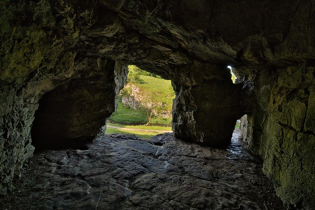In wolfscote dale cave