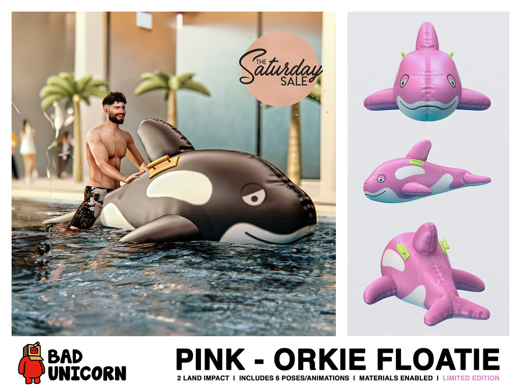 NEW! Pink Orkie Floatie @ Bad Unicorn