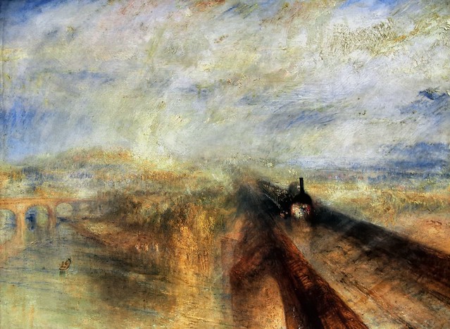 Train in the rain, J. M. W. Turner, 1844, National Gallery, London WC2.