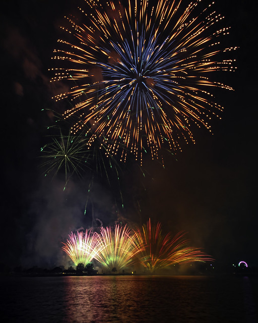 2023 fireworks in Bay City, Michigan