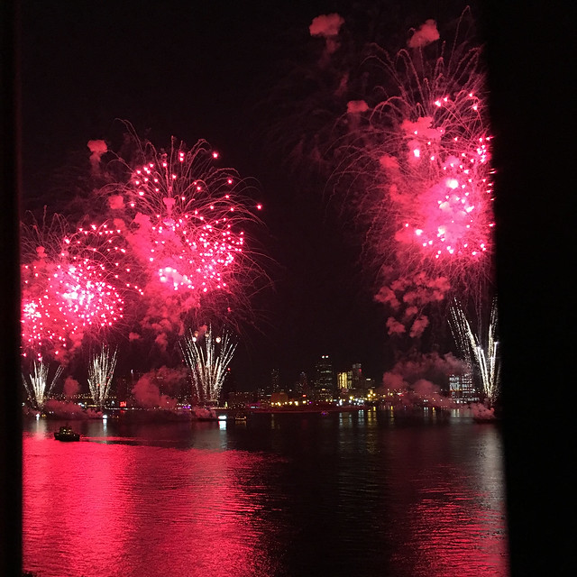 East River fireworks, July 4th, 2017