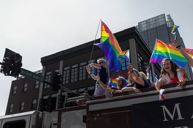 Pride Participants,  Nashville Pride Parade 2023, Broadway, Davidson county, Tennessee