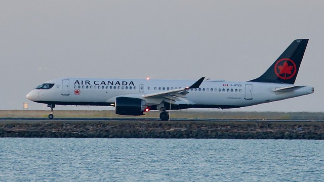 Air Canada Airbus A 220 -300 C-GTZS SFO beacon  L1140225 (1)