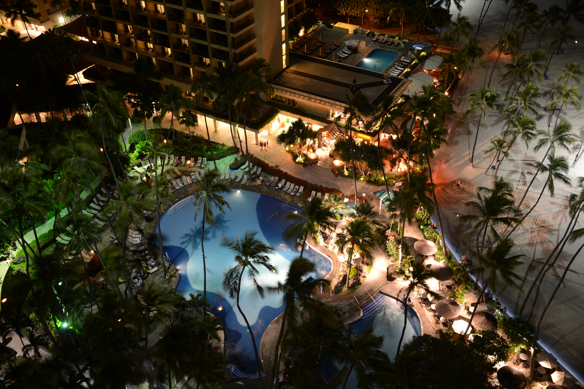 The view of the Hilton Hawaiian Village resort in Honolulu
