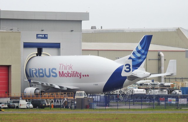 Airbus Beluga In Loading Position - Harwarden Aerodrome