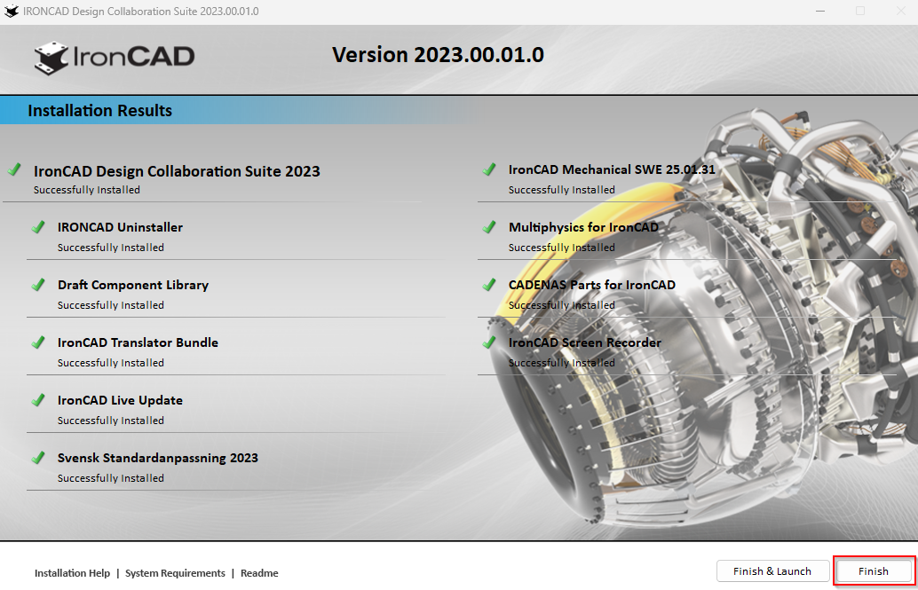 Install IRONCAD Design Collaboration Suite 2023 SP1