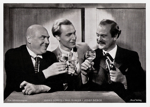 Ludwig Schmitz, Paul Klinger and Josef Sieber in Das Verlegenheitskind (1938)