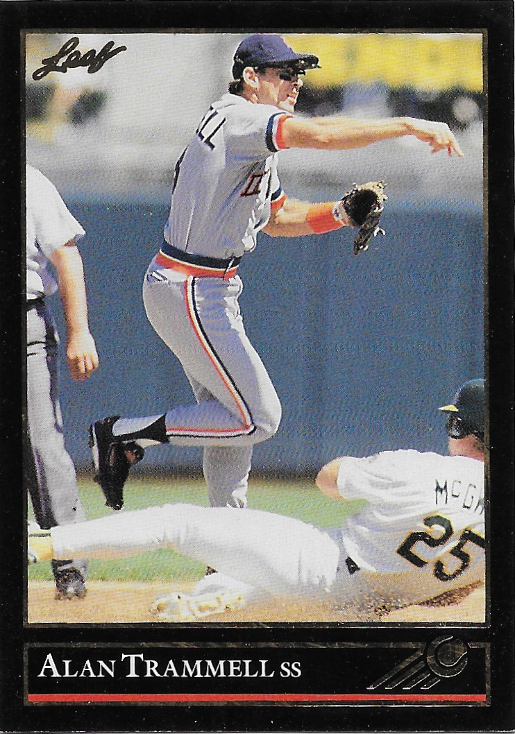 McGwire, Mark - 1992 Leaf Gold #172 (cameo with Alan Trammell)