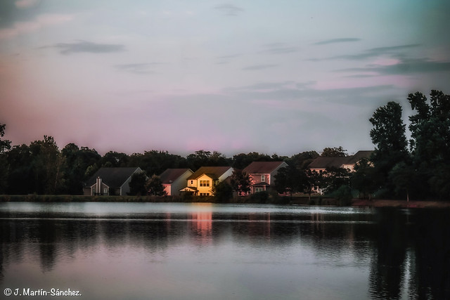 Atardecer en Heritage Lake.