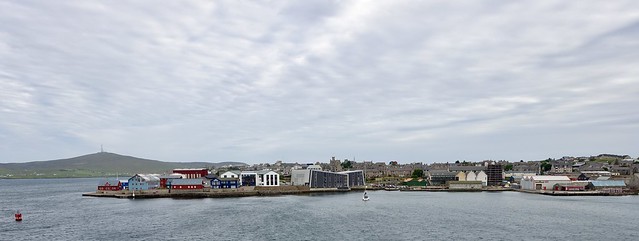 Last view of Lerwick from the Ferry