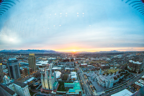 Sunsets on Salt Lake City by Thomas Hawk, america lds ldschurch ldstemple mormon mormonchurch mormontemple mormonism slc saltlakecity saltlake