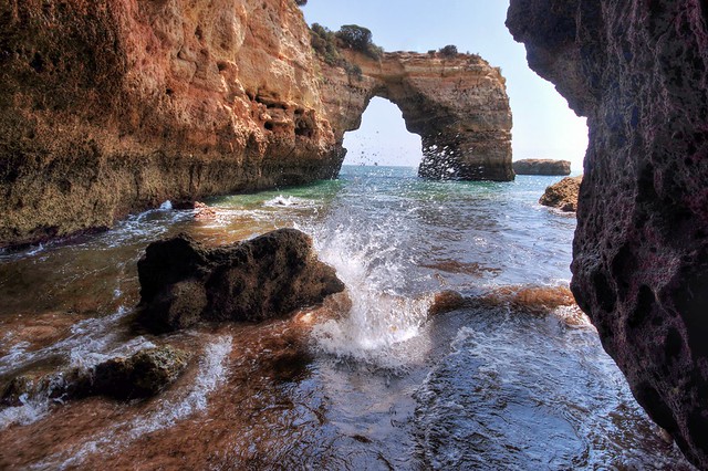 Arco de Albandeira, Praia de Albandeira, Lagoa, Algarve, Portugal