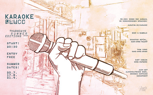 Karaoke FLUCC Thursdays Summer Editions 2023 Landscape FB Event Cover