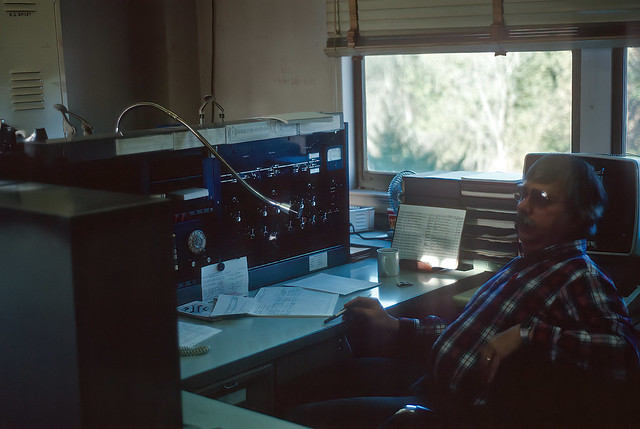 CSX operator John Perkins at Building 22 in Decoursey, Kentucky on October 22, 1989