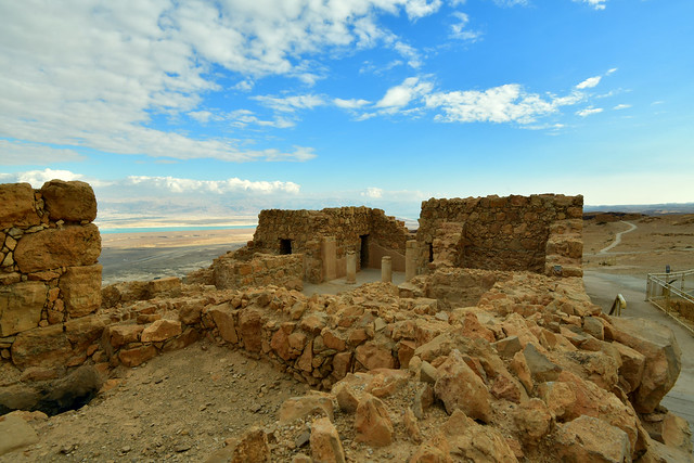 Ancient Masada above the Dead Sea