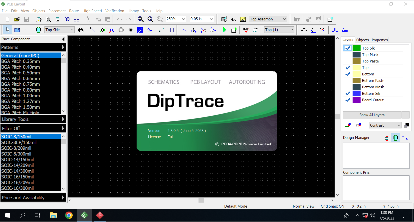 Working with DipTrace 4.3.0.5 full license