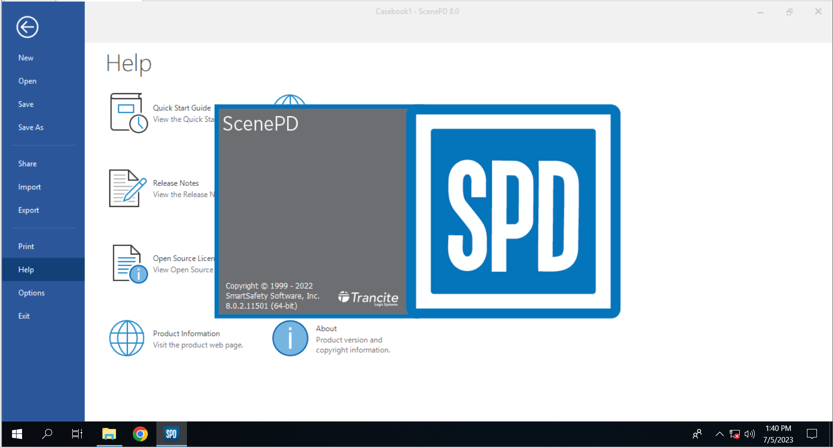 Working with Trancite ScenePD 8.0.2.11501 full license